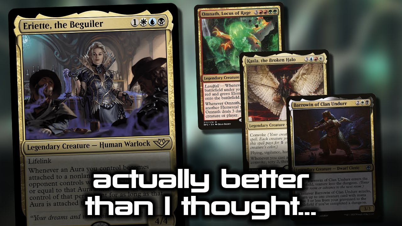 Eriette the Beguiler vs Barrowin vs Kasla vs Omnath | Magic Online Commander Gameplay