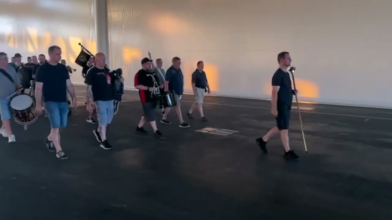 Schotte Clique 1947 Basel - Zweite Marschprobe für die Basel Tattoo Parade 2024