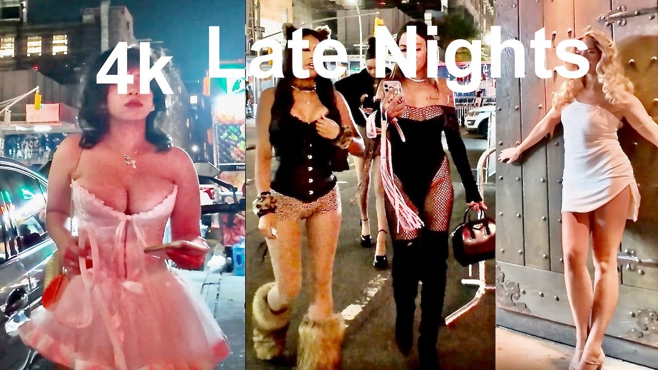 Halloween Nightlife Scenes ( 2nd part  ) 🌃 Women Explore Chelsea Nightlife District After Dark 4k