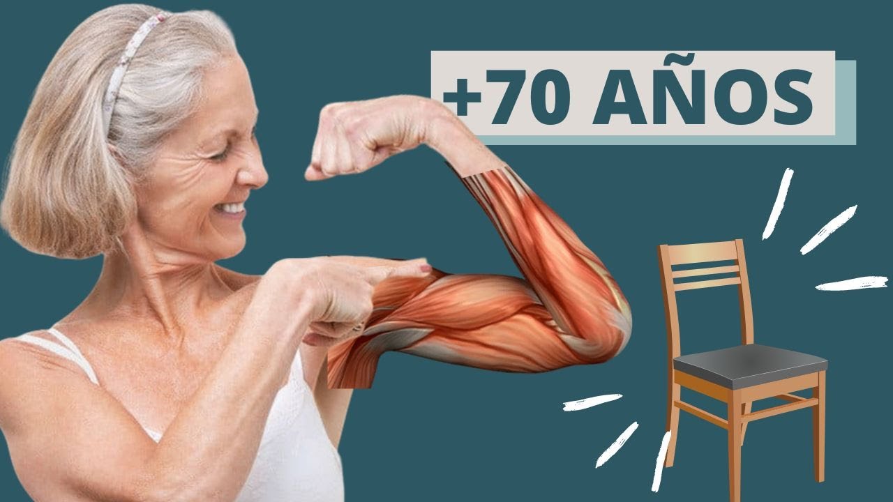 RUTINA de EJERCICIOS para MAYORES de 70 AÑOS SENTADOS en SILLA