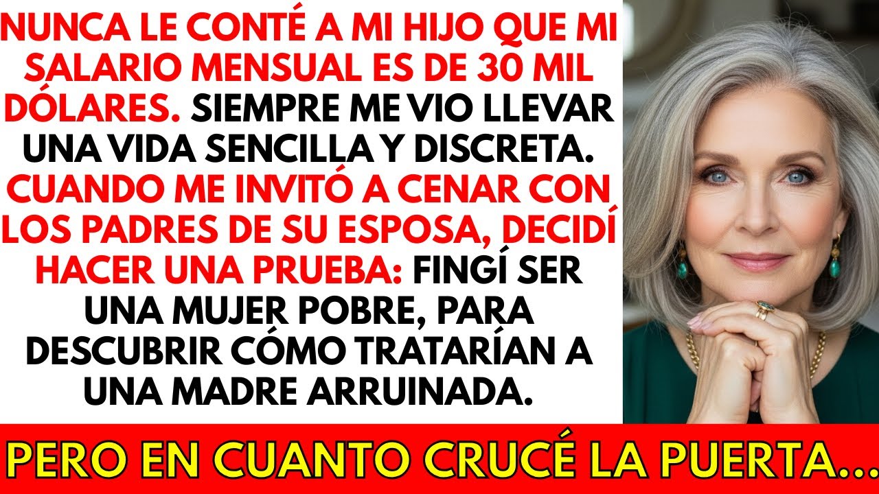 Fingí ser una madre pobre al conocer a la familia de mi nuera. Pero descubrí algo que...