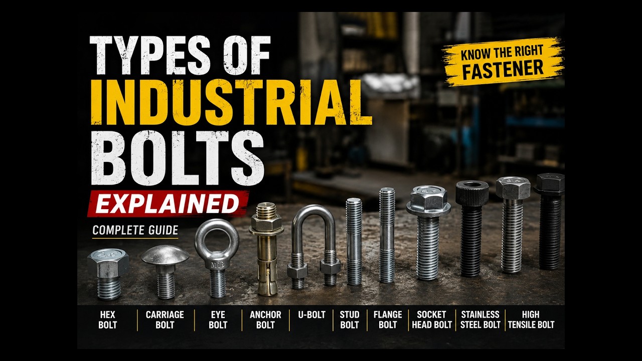Types of Industrial Bolts Explained | Industrial Fasteners Guide