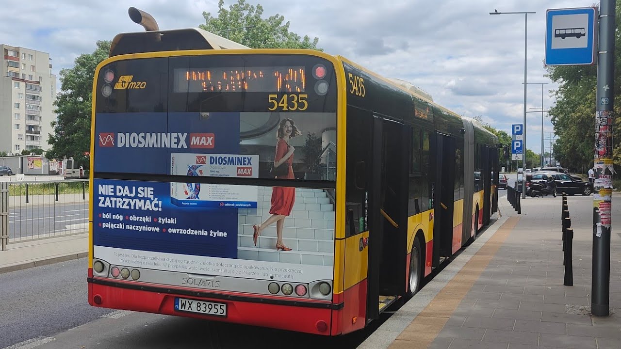 Linia 140 ( Trasa Zmieniona ) - Solaris Urbino 18 III #5435 ( MZA Warszawa )