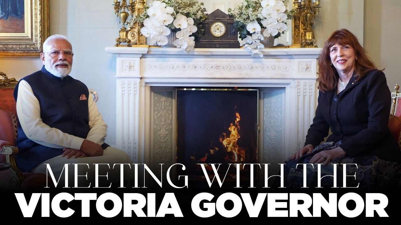 LIVE: PM Modi holds a meeting with the Governor of Victoria Margaret Gardner AC