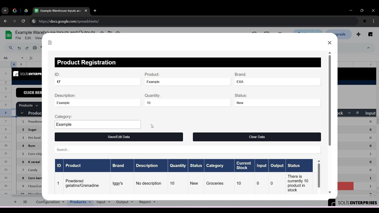 Warehouse In-Out Tracking Google Sheet | Warehouse In-Out Google Sheets Template | Spreadsheet