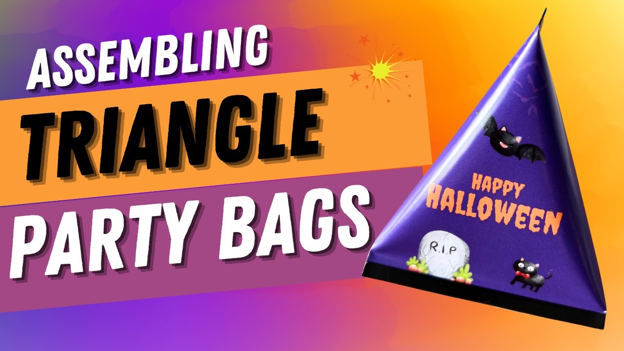 DIY Triangle Party Bag Assembly Tutorial | Step-by-Step Guide