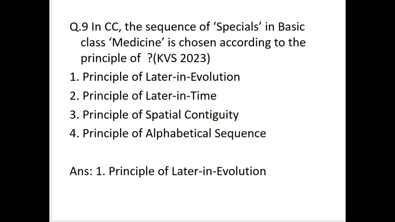 Colon Classification MCQs 2025