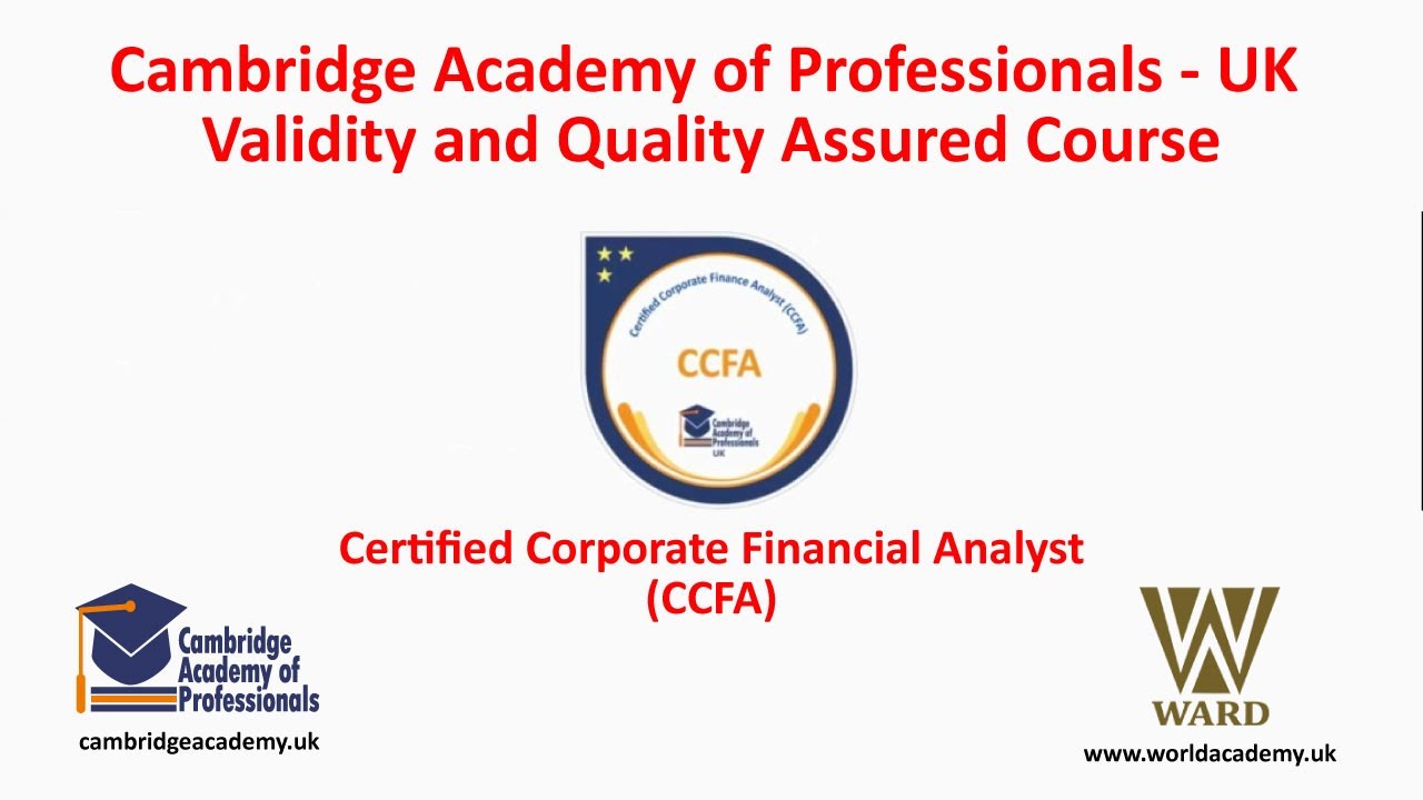 Certified Corporate Financial Analyst [CCFA]