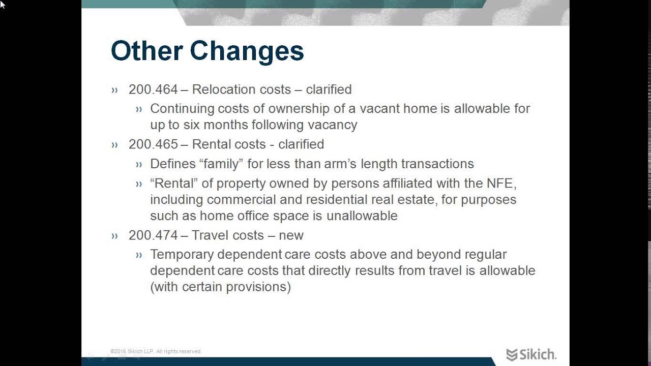 Single Audit Webinar: Changes to OMB | Sikich LLP