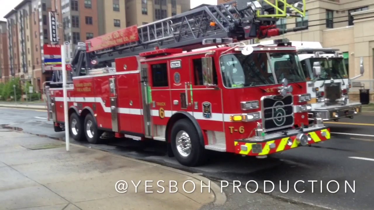 PGFD Prince George's County, College Park Maryland. On Scene of 5-Alarm Apartment Fire.