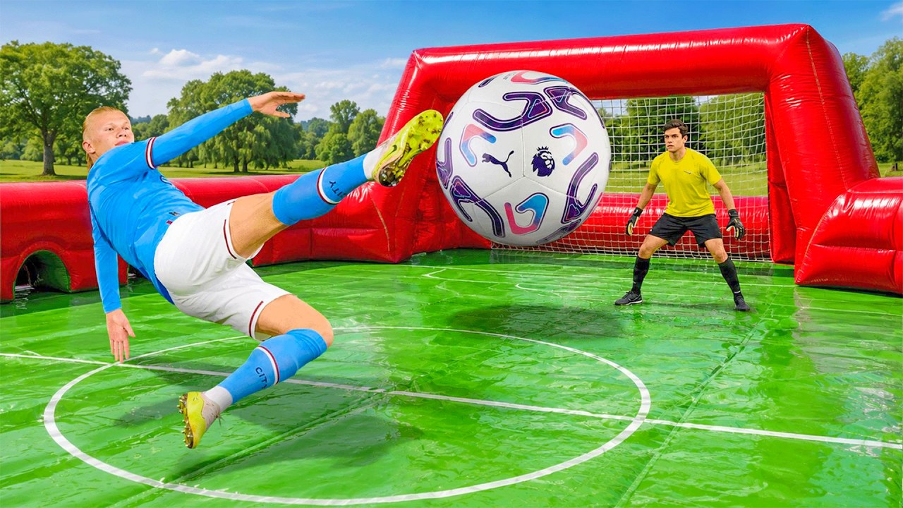 PREMIER LEAGUE 2v2 SLIP N SLIDE FOOTBALL MATCH!!