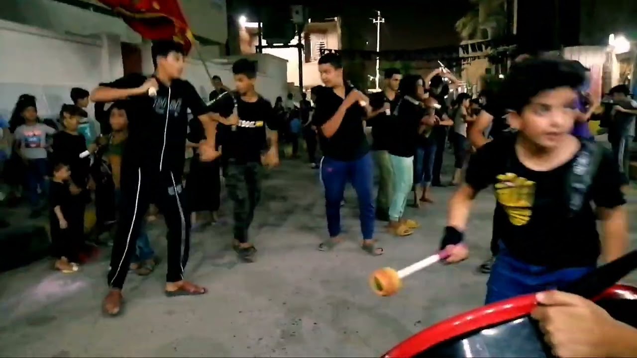 أصغر موكب زنجيل حسيني - موكب اشبال ام البنين ع ، كوت  ، العزه القديمه  العشره الثانيه