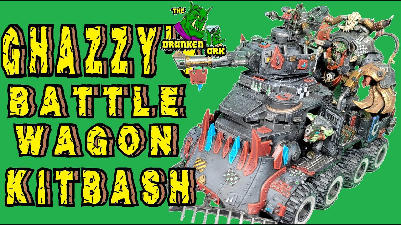 Kitbashed 40k Ork Battlewagon for Big Ghaz Thrakka