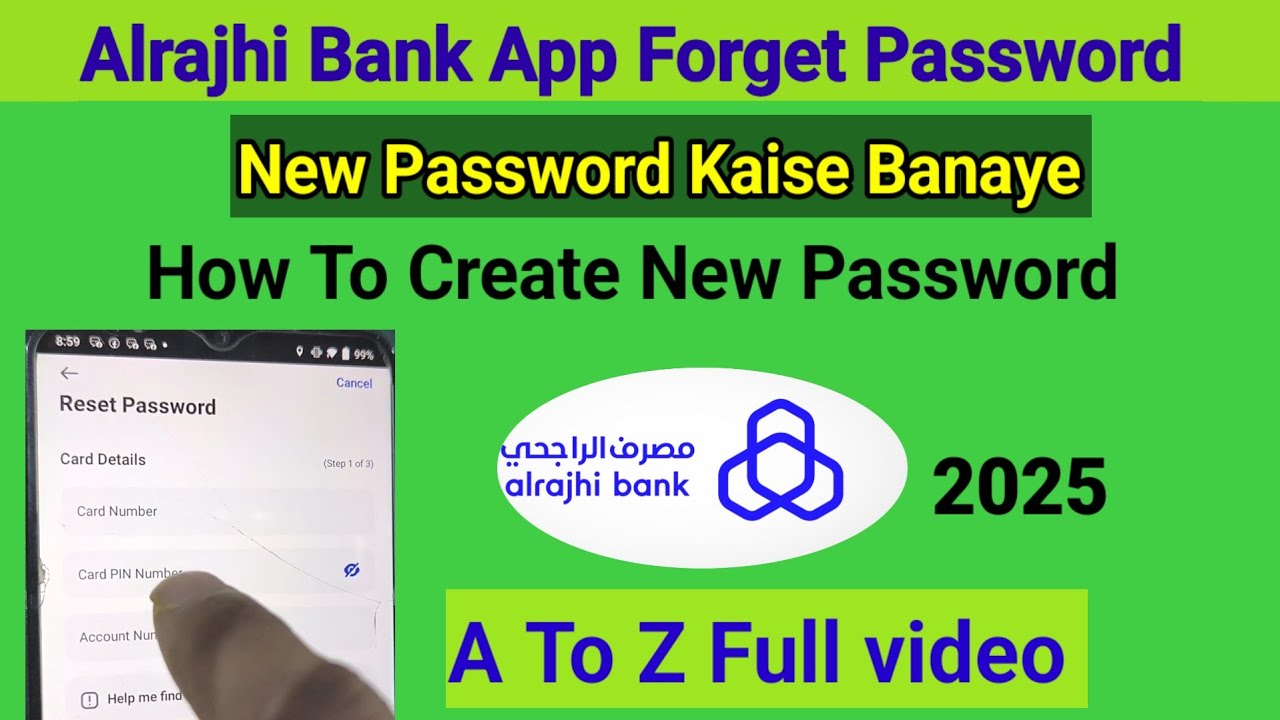 Alrajhi bank Forget password | alrajhi Bank Reset Password | Alrajhi app Ka password Bhool Gaya 
