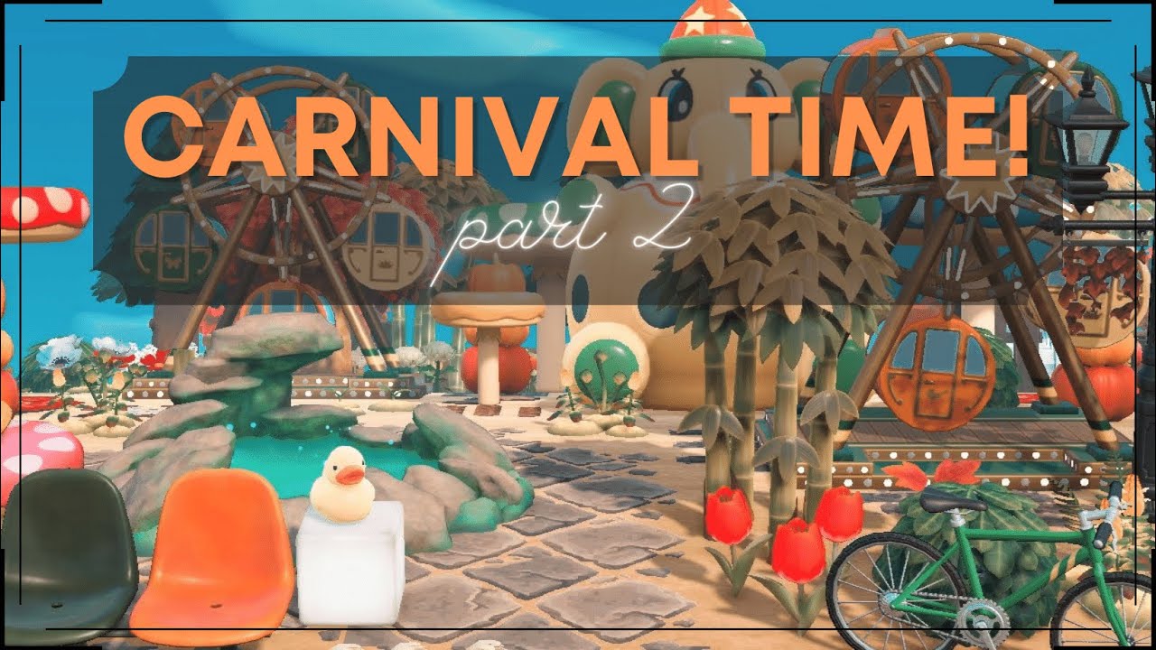 Finishing the Carnival Build Using 2.0 Items! | part 2 | ACNH Speed Build