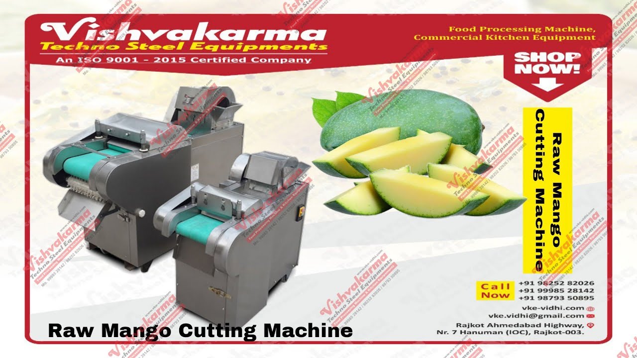 Raw Mango cutting machine use for pickles Cutting Machine carrot cutting