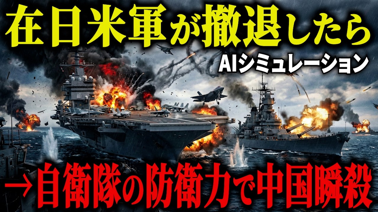 【閲覧注意】もしもアメリカが日本を見捨てたら？中露連合を絶望させる自衛隊の真の防衛力がヤバすぎる【AIシミュレーション】