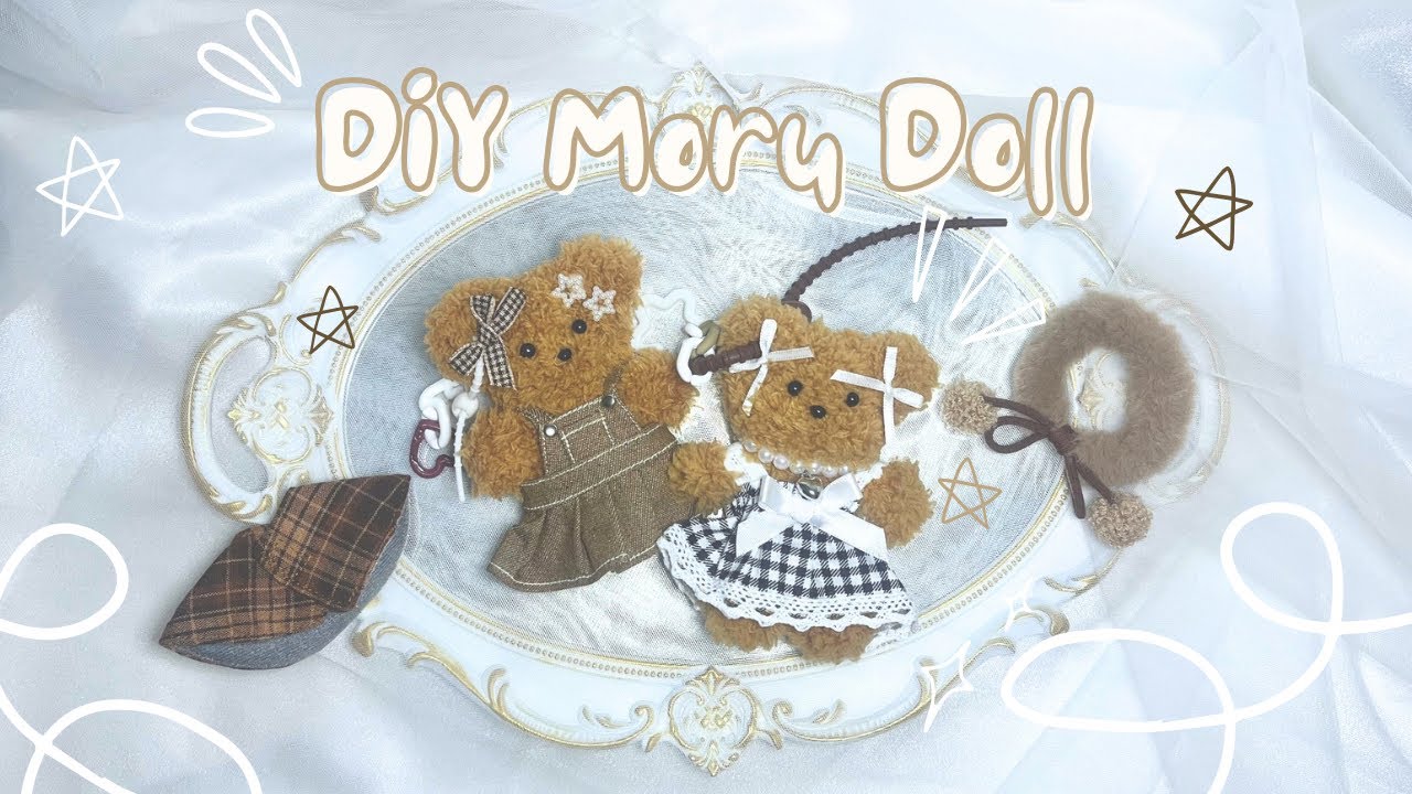 Korean Moru Doll Tutorial 🐻 | Making a Bear with Pipe Cleaner ✨#diy #craft #cute