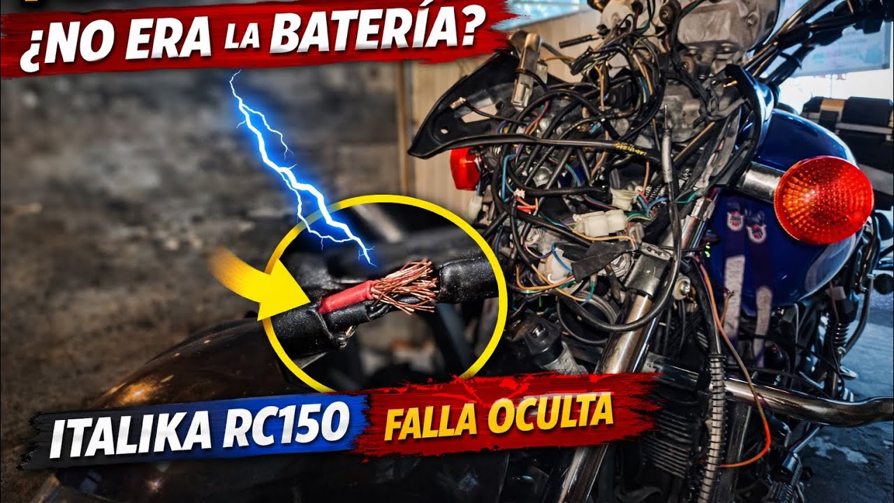 NO PRENDE NADA🙅(ni tablero ni luces) | Falla eléctrica real” Solución” 👉 | Italika RC150