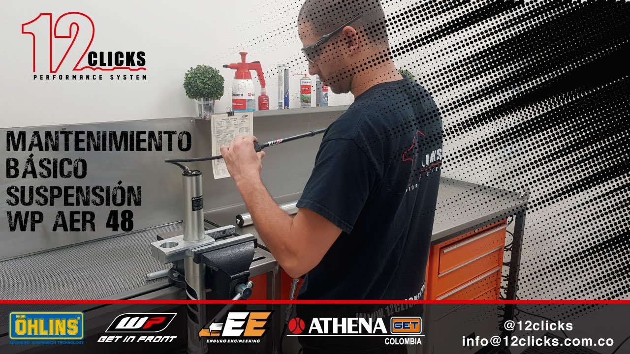 Mantenimiento supension KTM  AER 48 WP aire Motocross Enduro 12clicks
