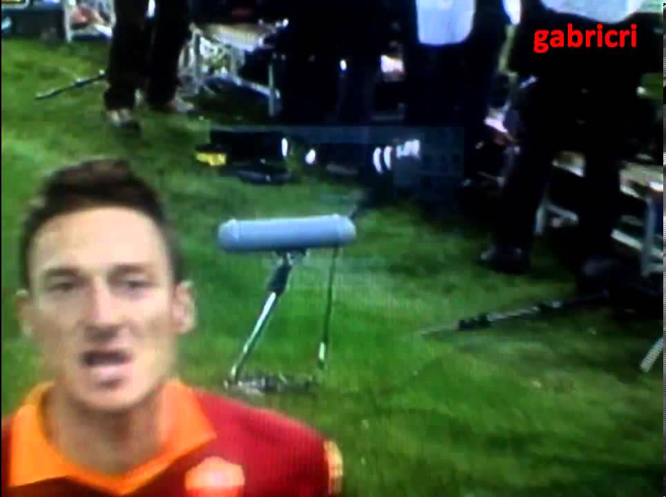 Roma 1 - Lazio 1, Totti dopo il gol: 