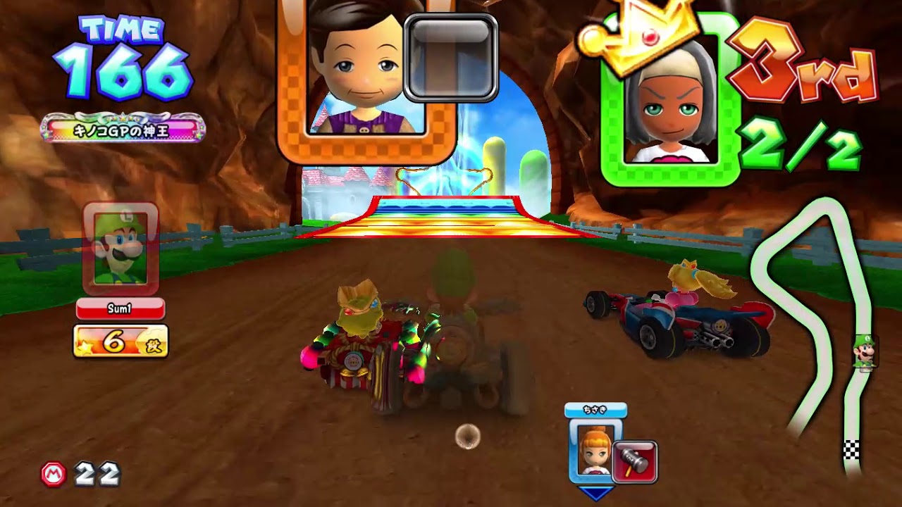 Mario Kart Arcade GP DX (720p) with Luigi マリオカート アーケードグランプリDX #134