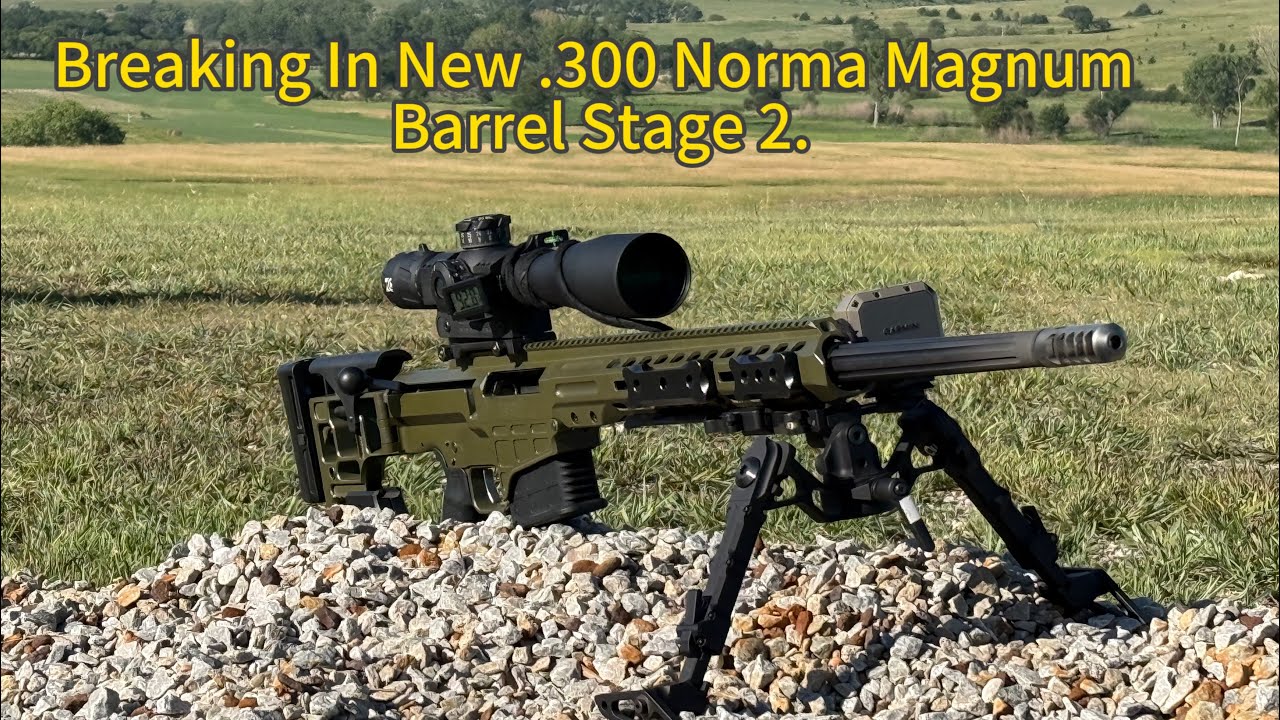 Breaking in Barrett MRAD .300 Norma Magnum new barrel at Spearpoint Ranch ELR Light Class Match.