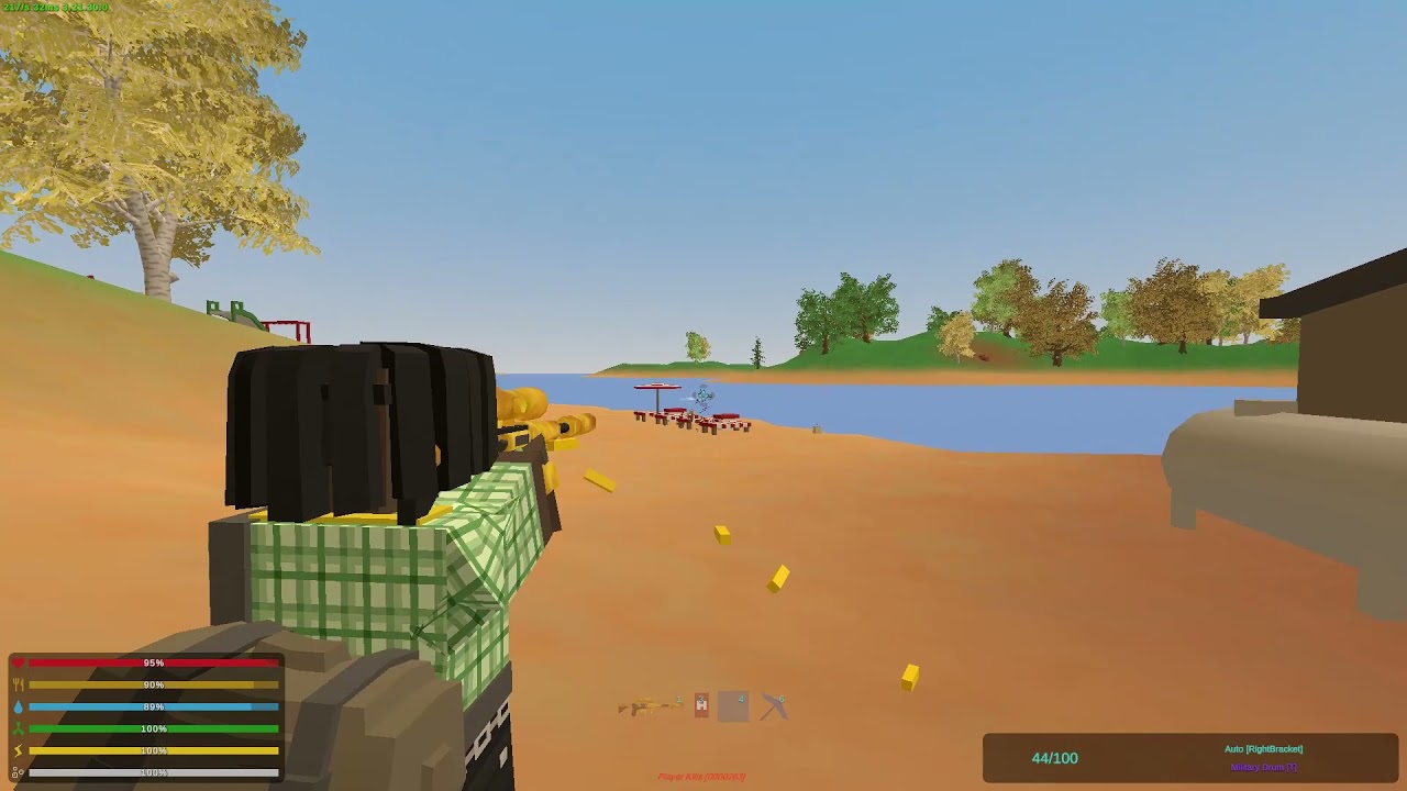 Unturned - glitch or failure - weapon system