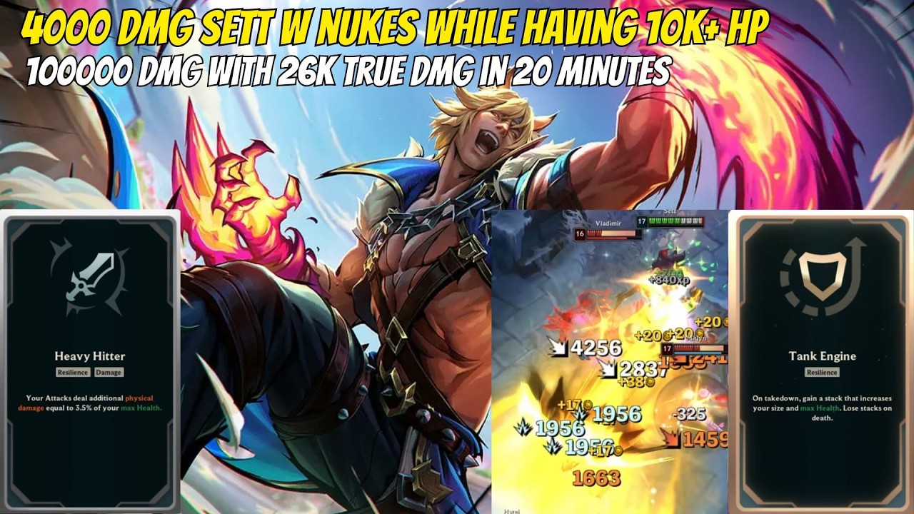 100k Damage Sett 😱 26k TRUE Damage + 4000 DMG Nuclear Ws