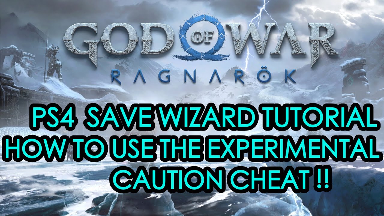 [PS4] God of War Ragnarok - How To Use The Experimental with Caution Cheat | PS4 Save Wizard