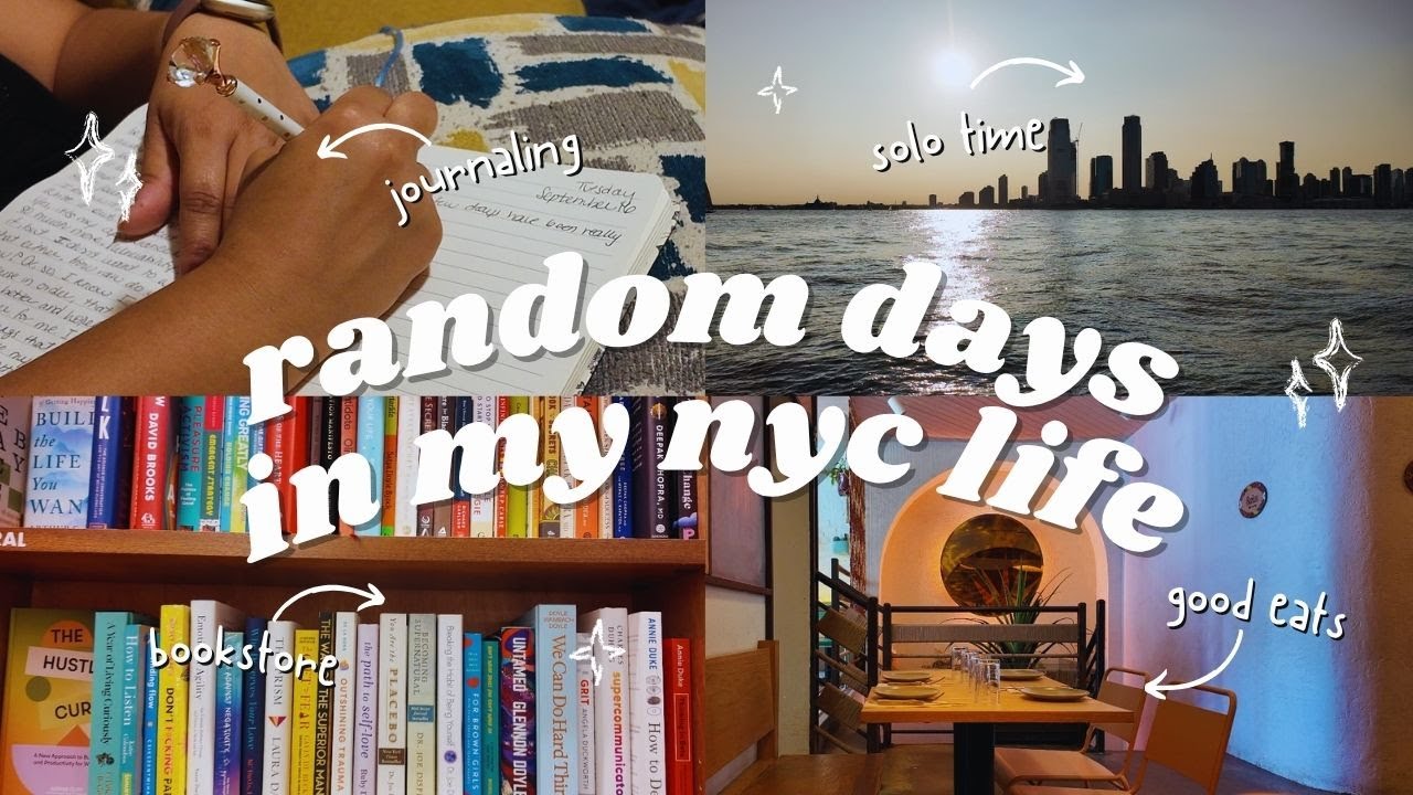 A Very NORMAL Random Days In the Life Vlog - solo date in NYC, bookstores, work day & great food