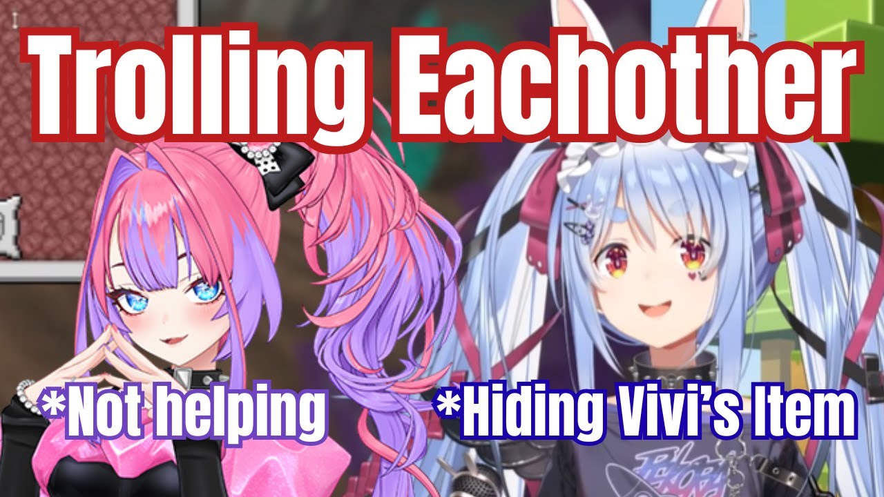 Pekora And Vivi Trolling Each Other In Minecraft