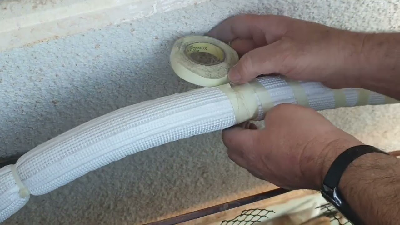 חידוש בידוד צנרת מזגנים. #עשהזאתבעצמך  #diy