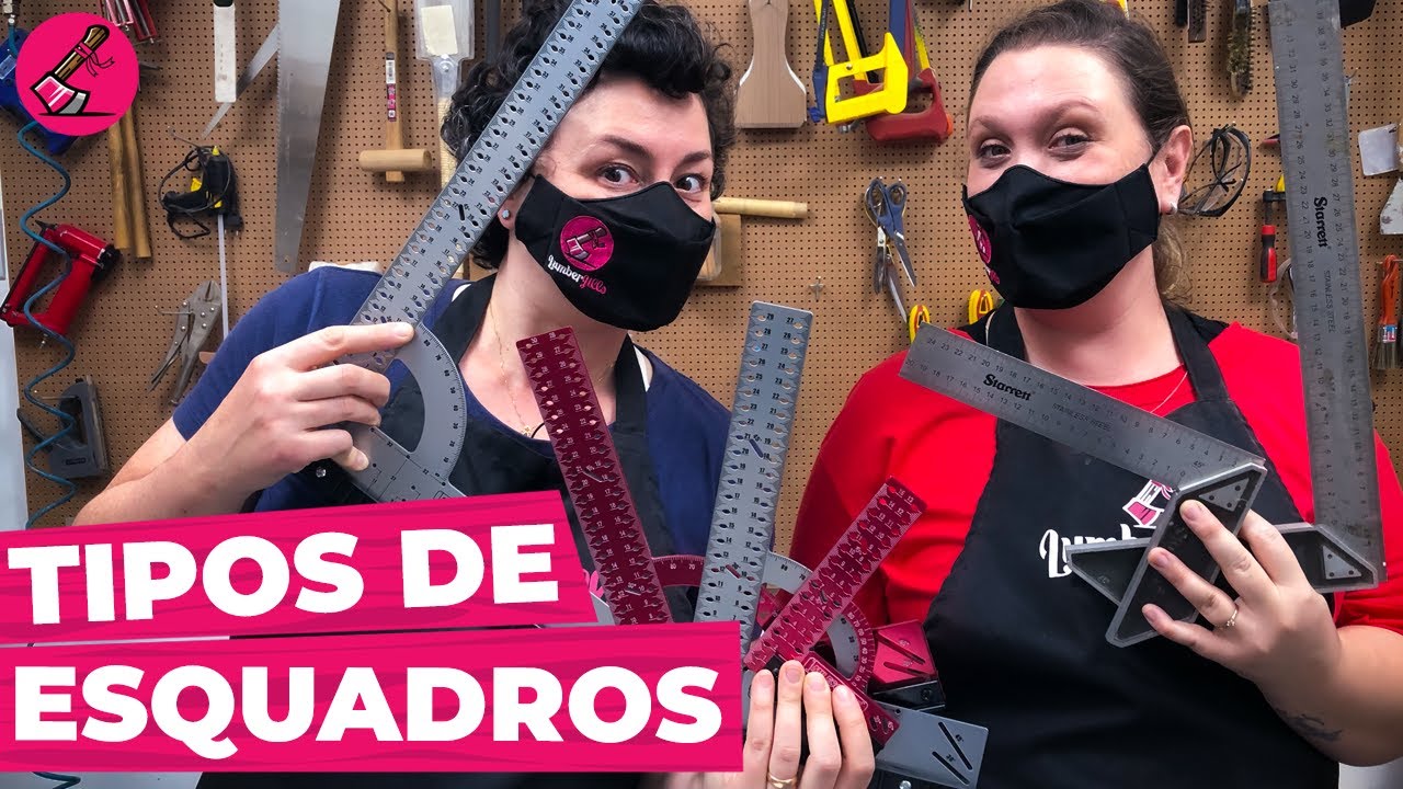 Os ESQUADROS que usamos na nossa OFICINA