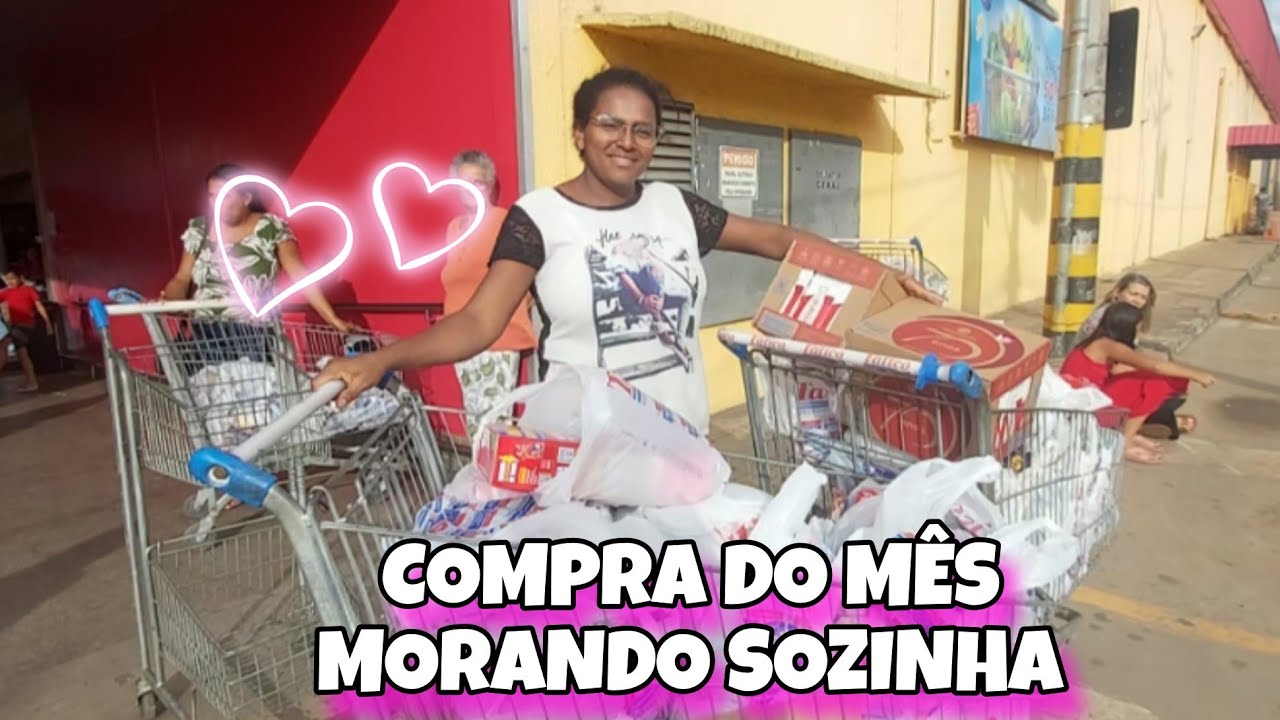 PRIMEIRA COMPRA DO MÊS  NA CASA NOVA🏡  MEM  ASSUSTEI  COM O VALOR😱