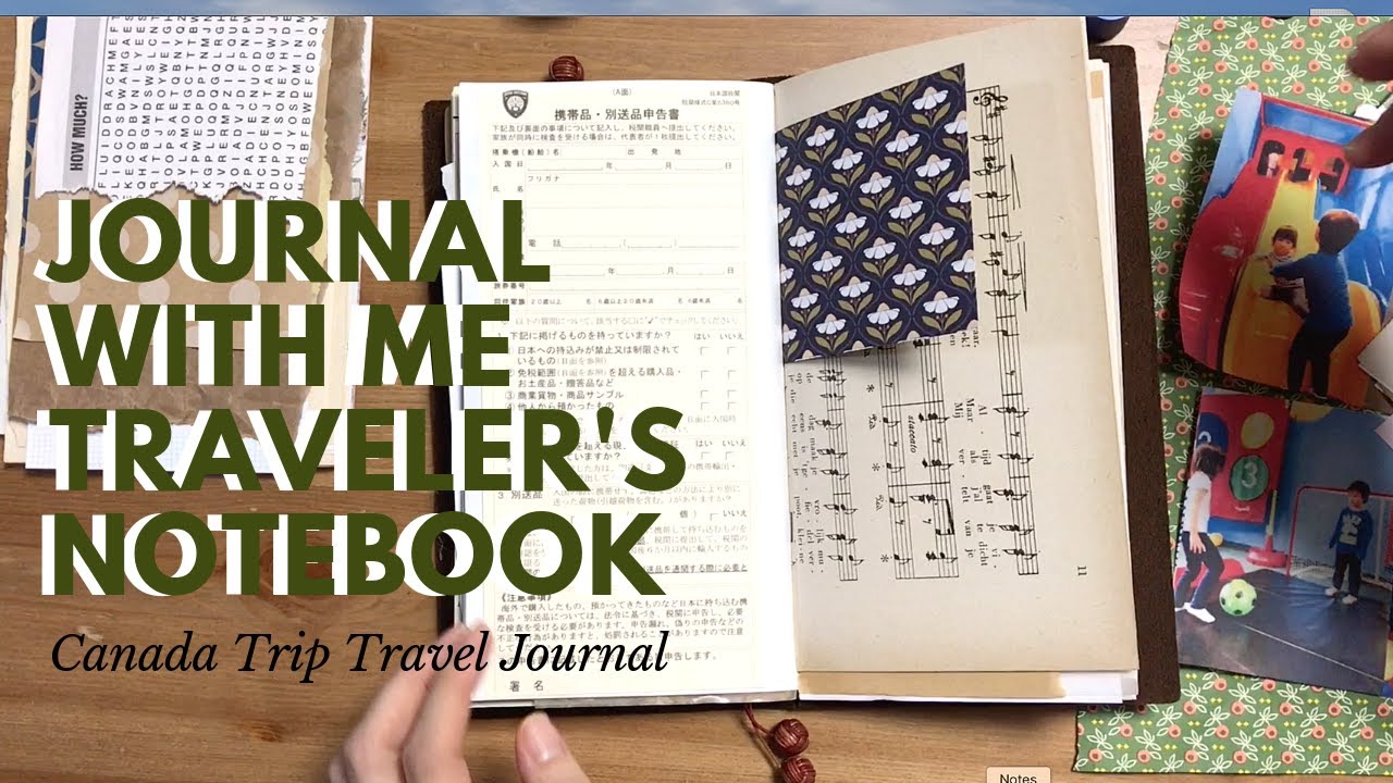 Journal With Me Traveler's Notebook | Travel Journal Canada