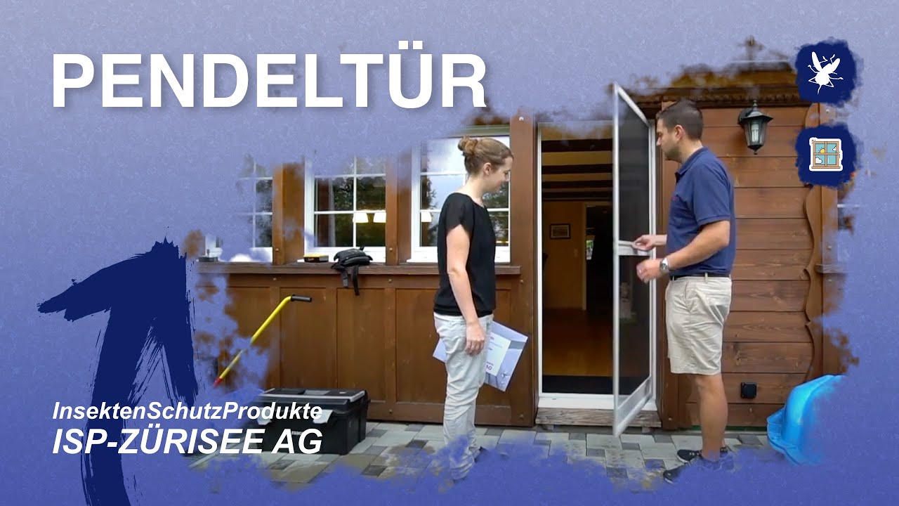 Pendeltür I ISP Zürisee AG I #insektengitter #insektenschutz #fliegengitter