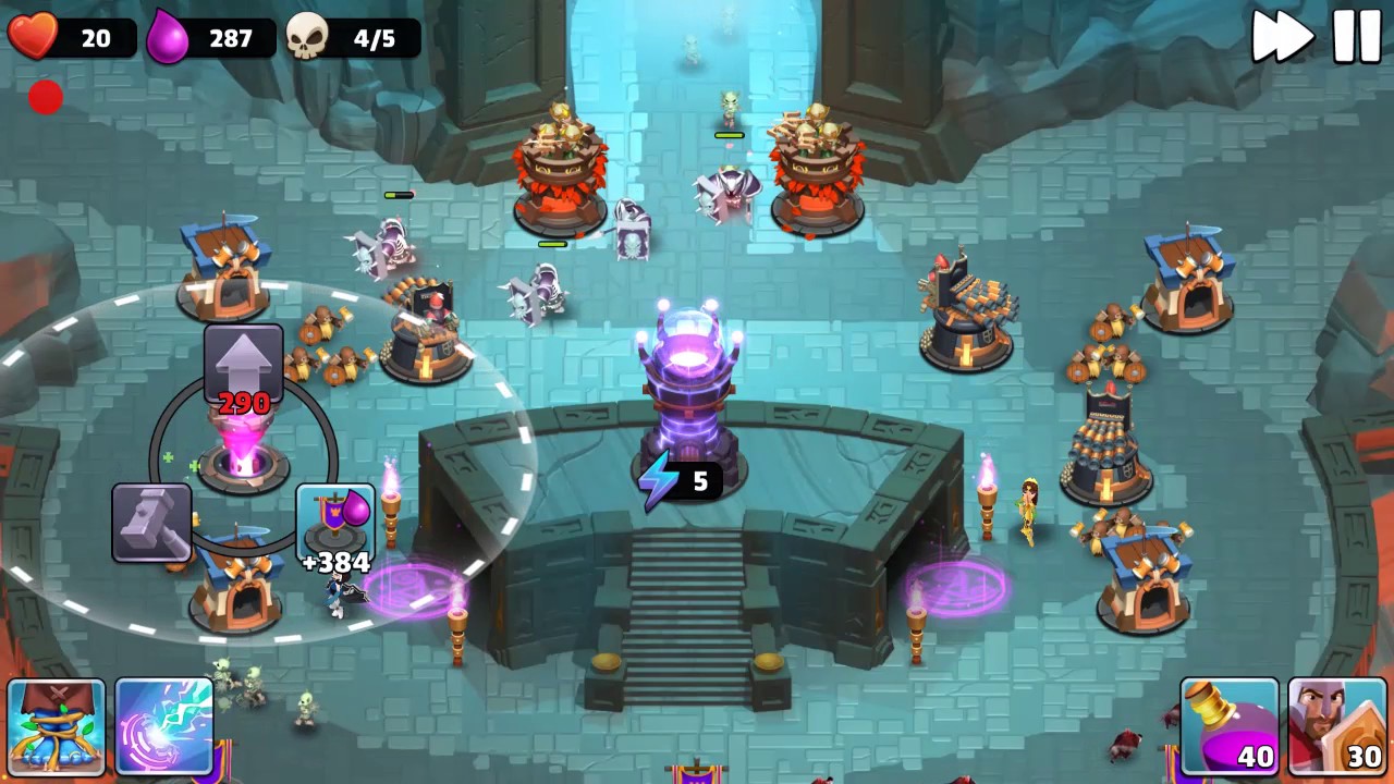 Castle Creeps TD - Chapter 14 Level 54-River Warriors 3 Stars