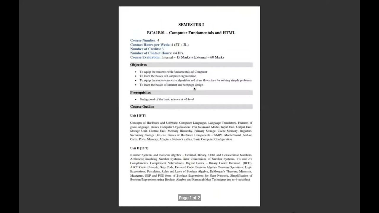 Computer Fundamentals and HTML - Introduction | Unit 1 - Part 1|