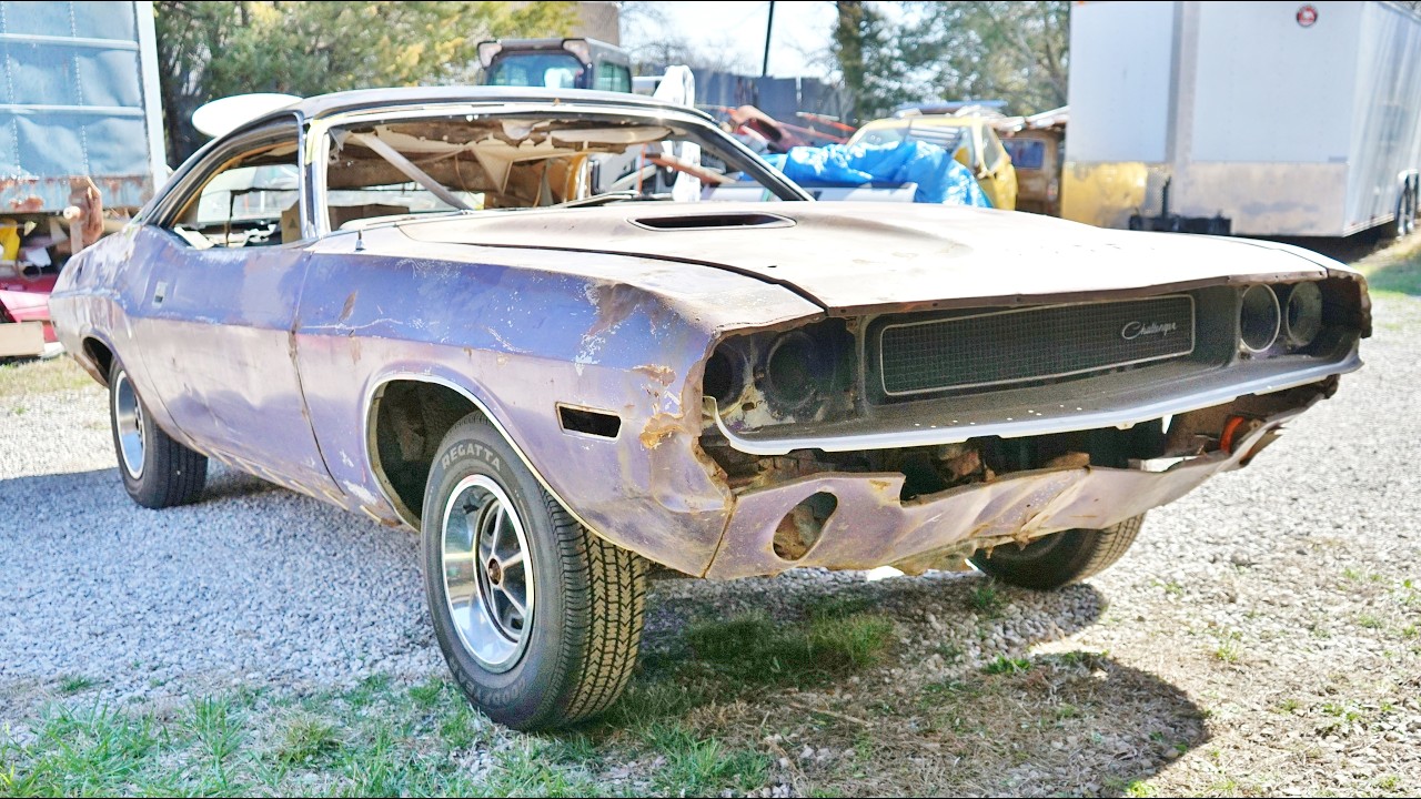 RESCUED! 1970 SIX PACK Challenger R/T from the barn! 