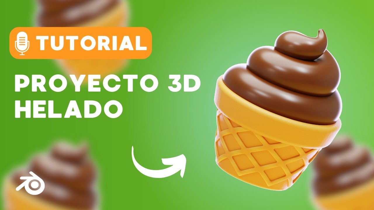 Helado | Ice Cream | Mini proyecto - Decimate | Blender 5.0