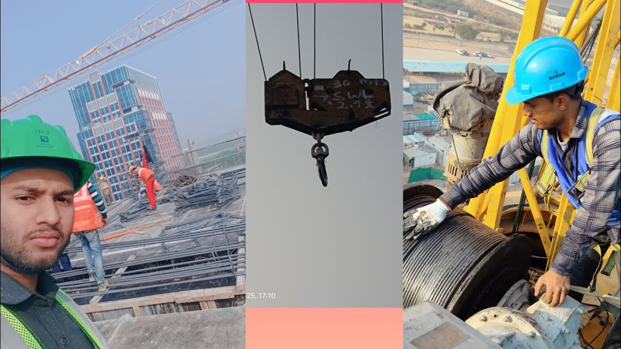 Tower Crane ka Pura Details ✅ ,  Limit Switch, Earthing kitne hote hai 🏗️