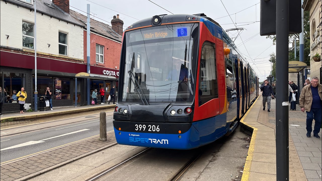 Sheffield Tram Train - Cathedral to Hillsborough (Full Ride)
