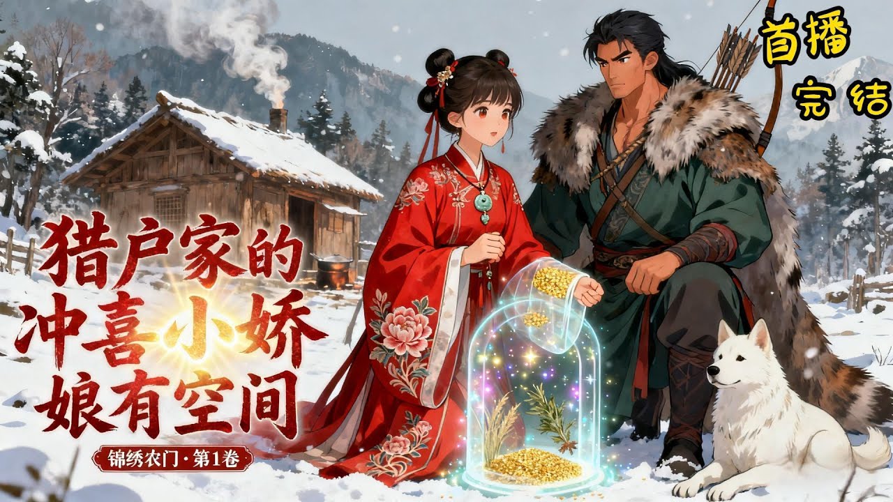 《猎户家的冲喜小娇娘有空间》冲喜实至名归，成亲当天她就立马把昏迷几个月的未来丈夫给冲醒了。#有声漫画#逃荒#穿越#爽文#猎户