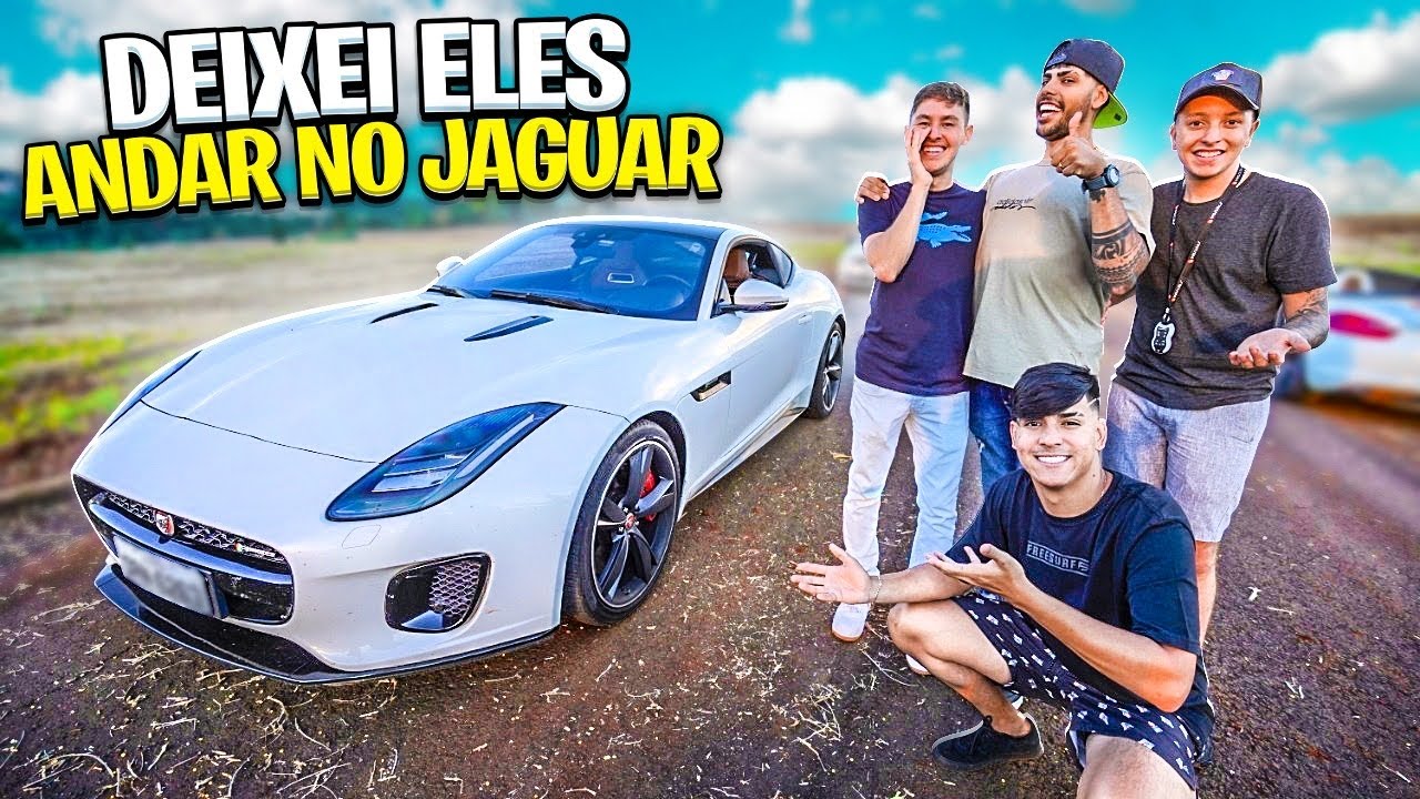 DEIXEI MEUS AMIGOS ANDAR NO CARRO NOVO !! *eles se surpreenderam com a força e tecnologia do jaguar*