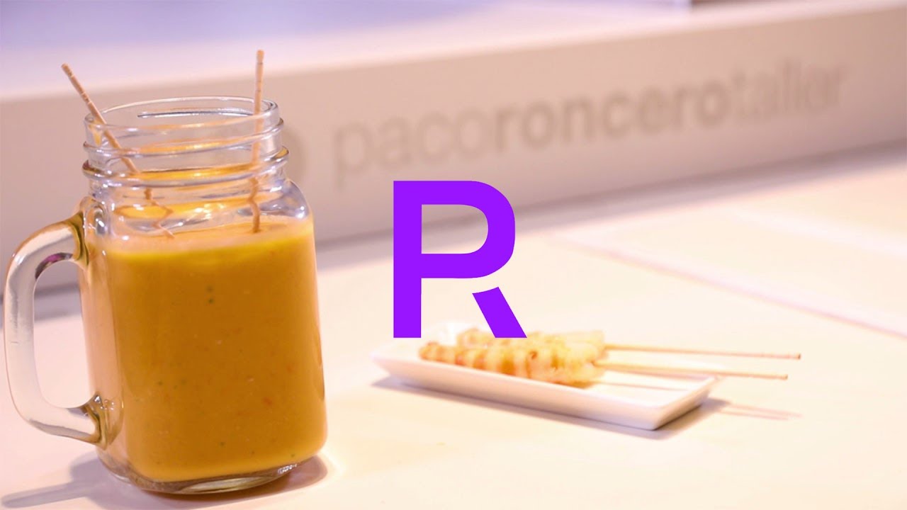 GAZPACHO al estilo cuchillo al aire PACO RONCERO