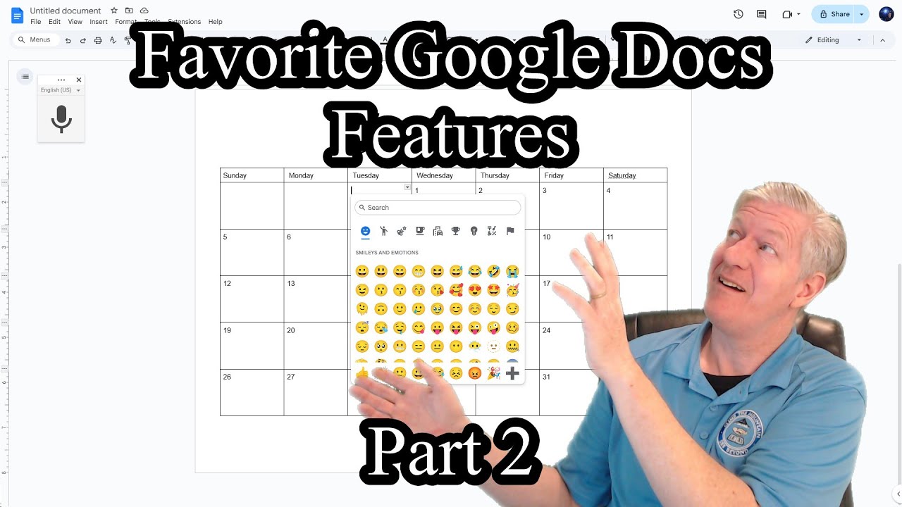 Favorite Features of Google Docs  Part 2, Emojis