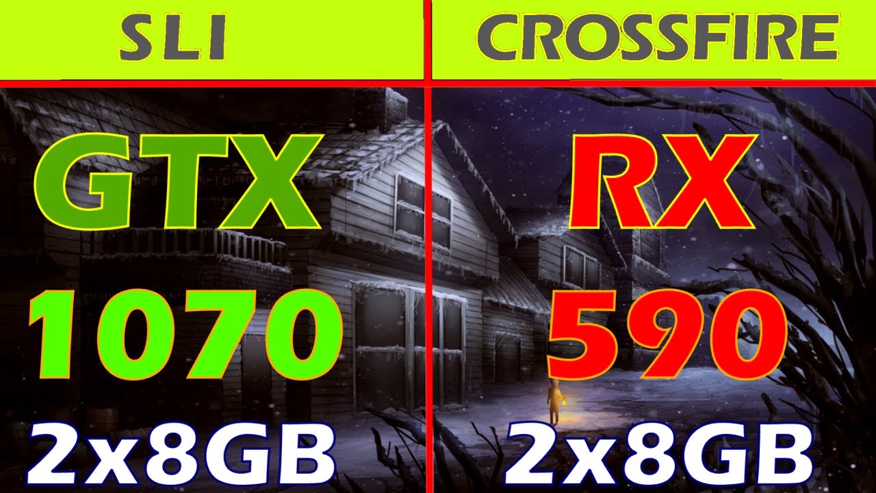 GTX 1070 SLI vs RX 590 CROSSFIRE | GAMING BENCHMARK |