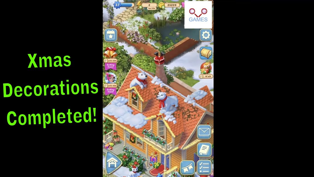 Merge Mansion - Xmas Event 2022 🎁🎄❄️ - DECORATIONS COMPLETED - Gameplay - CaroGamesNL
