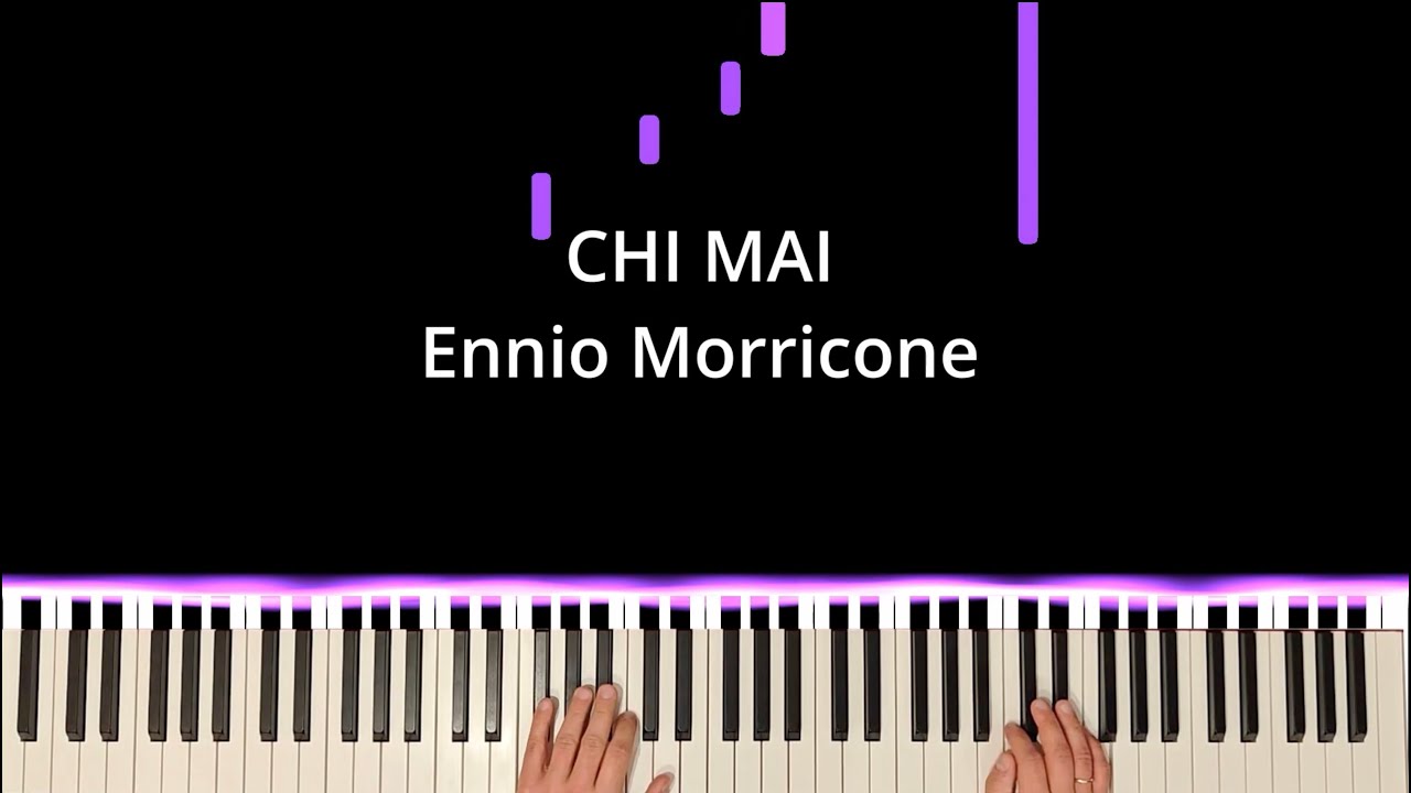 Ennio Morricone - Chi Mai (Le Professionnel) | Piano Visualizer | Artem Riabtsev